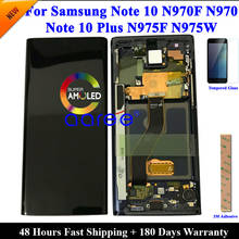 Pantalla LCD Super AMOLED para móvil, montaje de digitalizador táctil para Samsung Note 10, N970F, SAMSUNG Note 10 Plus 2024 - compra barato