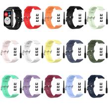 OOTDTY Replacement Silicone Wrist Sport Strap Watch Band for HUAWEI Watch Fit Smart Watch 1.64" Vivid AMOLED Display 2024 - buy cheap