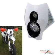 Motocross Front Headlight Fairing H3 12V Off-Road Headlight LED Indicator For Honda Kawasaki Suzuki Yamaha WR 450 250 YZ TTR 2024 - buy cheap