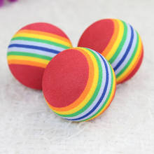 Funny Pet Toy Baby Dog Cat Toys 3.5CM Rainbow Colorful Play Balls For Pets Products SCIE999 2024 - buy cheap