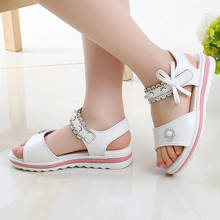 Children's shoes flowers girls sandals 2021 new summer students big girls girl princess shoes 4 5 6 7 8 9 10 11 12 2024 - buy cheap