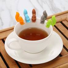 5pcs Cute Silicone Squirrel Tea Bag Hanging Holder Tea Infuser Mug Cup Clip Label Party Home Decor 2024 - buy cheap