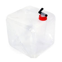 Pote de água potável de carro portátil 10l, recipiente de água dobrável para acampamento ao ar livre, acessórios de suprimentos para carro 2024 - compre barato
