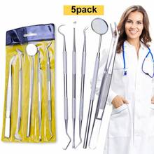 3pcs/4pcs/5pcs Stainless Steel Mirror Tool Set With Bag Mouth Mirror Kit Instrument Oral Care Dentist Prepare Tool 2024 - buy cheap