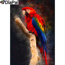 Pintura diafai com bordado de diamantes "animal papagaio" pintura de diamantes quadrado completa imagem redonda de decoração de strass a2640 2024 - compre barato