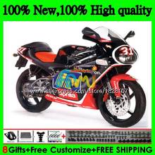 Carenado para Aprilia RS 125 R RR RS125 99 00 01 02 03 04 05 64BS.21 RS4 RS-125 1999 2000 2001 negro brillante 2002 2003 2005 2024 - compra barato