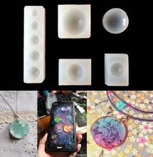 5Pcs Half Round Jewelry Cabochon Resin Silicone Mold Resin Epoxy Jewelry Making 2024 - buy cheap