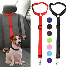 Adjustable Pet Cat Dog Car Seat Belt Pet Seat Vehicle Dog Harness Lead Clip Safety Lever Traction Dog Collars Dogs Accessoires 2024 - buy cheap