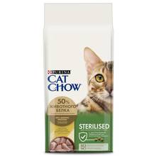 Корм для кошек Cat Chow, для взрослых стерилизованных кошек и кастрированных котов, с высоким содержанием домашней птицы, 15 кг 2024 - купить недорого