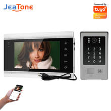 Jeatone-videoporteiro com câmera, wi-fi, 960p, sistema de controle de acesso doméstico com código e cartão 2024 - compre barato