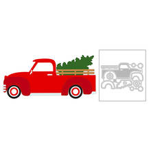 2020 New Christmas Transportation Truck and Plant Tree Metal Cutting Dies For Scrapbooking Greeting Card Paper Making no stamps 2024 - buy cheap