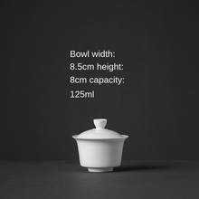 Ceramic Blanc De Chine Tureen Small Gaiwan Oolong Tea Tea Brewing Bowl Kung Fu Tea Set Direct Sales Tea Maker Chinese Tea Set 2024 - buy cheap