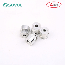 4Pcs GT2 Pulley 20 Tooth Bore 5mm/8mm Teeth Timing Gear Aluminum 3D Printer Accessories For 2GT Belt Width 6mm Open Timing Belt 2024 - buy cheap