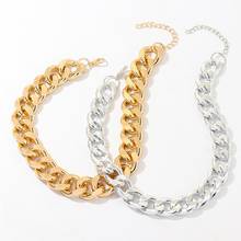 Unisex Thick Link Chain Short Necklace Hip Hop Party Club Statement Jewelry Gift 2024 - buy cheap