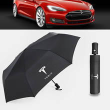 Car Logo Fully Automatic Folding Sunshade Umbrella For Tesla Model 3 Model S Model X Model Y Car Accessories 2024 - buy cheap