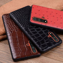 Luxury Genuine Leather Case For Huawei Nova 5 Pro 5i Crocodile Pattern 360 Full Protect Back Case 2024 - buy cheap