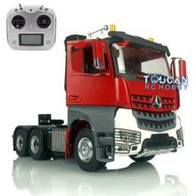 1/14 Tractor Truck LESU RC Metal 6*6 Chassis for Hercules ESC Cabin Radio Sound THZH0818-SMT4 2024 - buy cheap