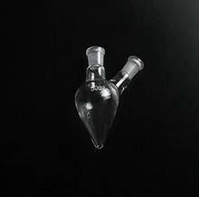 1pc/lot 25ml, 50ml, 250ml  two mouth Pear shaped glass flask, two-neck pear shape flask for lab experiments 2024 - buy cheap