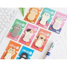 Cute Cat Series Sticky Note Student Message Sticker N Times Memo Pad Scrapbooking School Label Stationery 2024 - buy cheap