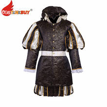 Costumebuy Victorian Royal Tudor King Costume Renaissance Medieval charming Prince Civil War stage performance Suit Custom Made 2024 - buy cheap