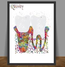 Rikivity Human Anatomy Poster Prints Canvas Painting Medical Dental Molar Implant Tooth Wall Art Pictures Doctor Clinic Decor 2024 - buy cheap