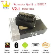 2020 Super Mini ELM 327 OBD Scanner Bluetooth elm327 V2.1 OBD2 Car Scan Tool ELM-327 Code Reader Car Diagnostic tool free ship 2024 - buy cheap