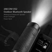 KEBIDU OS2 Speaker Bluetooth Sem Fio À Prova D' Água Speaker Bicicleta Com Powerbank Inteligente Ao Ar Livre Lanterna Suporte TF AUX FM 2024 - compre barato
