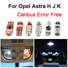 Bombillas LED Canbus blancas sin errores, Kit de luz de mapa de cúpula de lectura interior para Opel Astra H J K 2004-2019, luz de espejo para visera 2024 - compra barato