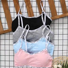 10pc/Lot Girls Training Bra Teenage Kids Soft Breathable Cotton Underwear Tops Clothing 8-15Years 2024 - buy cheap