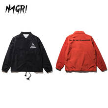 NAGRI Autumn Winter Windbreaker Jacket Men Hip-hop Streetwear Trench Coat Vintage Waterproof Cargo Bomber Jackets 2024 - buy cheap