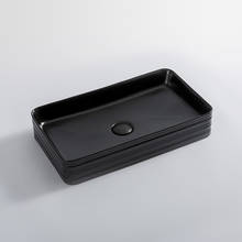 Matte Black Bathroom Sink Bowls Nordic Ceramic Washbasin Square Basin Simple Washbasin Home Basin Shampoo Bowl Without Tap 2024 - buy cheap