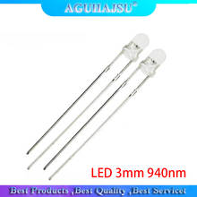 100pcs LED 3mm 940nm IR Infrared Emitting Round Tube Light diode 2024 - buy cheap