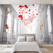 Wellyu-murales grandes personalizados, decoración elegante para el hogar, salón de bodas romántico europeo, papel tapiz de fondo de TV para sala de estar 2024 - compra barato