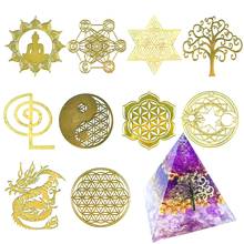 10Pc 7 Chakra Energy Tower Orgonite Sticker Epoxy Resin Fillings Resin Crafts E56F 2024 - buy cheap