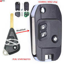 Keyecu for Subaru Outback Liberty Impreza 2003 2004 2005 2006 2007 2008 2009 2010 Modified Flip Remote Key Fob 433MHz 4D62 chip 2024 - buy cheap