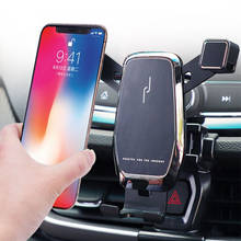 Suporte de celular inteligente com sensor infravermelho, instalação na saída de ar, sustentação de celular para carros, carros, orlando 2024 - compre barato