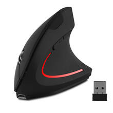 Ergonomic Wireless Computer Gaming Mouse Vertical Rechargeable Optical USB Mause 1600 DPI Upright Gamer Mice For PC Laptop Mac 2024 - buy cheap