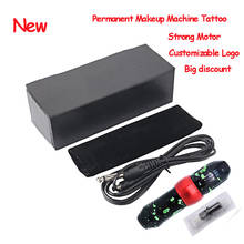 Customizable Logo Tattoo Rotary Tattoo Machine Permanent Makeup Machine Tattoo Gun with Strong Motor Tattoo Pen with RCA Cord 2024 - buy cheap