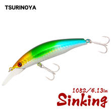 TSURINOYA DW13 105mm 15g Diving Depth 2.5m Sinking MINNOW Fishing Lure Bait Hard Bait Lures Artificial Bait 2024 - buy cheap