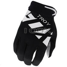 Guantes de carreras para hombre, manoplas para bicicleta de montaña, Troya Fox, negro/blanco, Ranger, BMX, MTX 2024 - compra barato