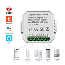 Tuya ZigBee 1 Gang Smart Dimmer Switch Module Switch Modification Module Smart Home Tool APP/Voice Control for Alexa Google Home 2024 - buy cheap