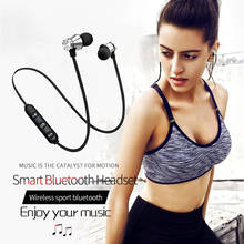 Headphone XT11 Sports Bluetooth Earphones Magnetic Smart Stereo Headphones Bluetooth 4.2 Drop Shipping 2024 - buy cheap