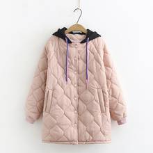 Plus Size Female Winter Coats Thick Large Size Loose Self-Cultivation Long Section Jackets  Hooded Outerwear 2024 - buy cheap