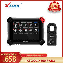 Programador de chave automotiva xtool x100, original, pad2, x100 pad 2, melhor que x300, pro3, x431, fácil diag, com kc100, vw, 4ª e 5ª, immo 2024 - compre barato