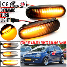 2 pçs dinâmico led lado marcador luz repetidor de volta lâmpada sinal para fiat panda 169 punto 199 stilo 192 fiorino 225 doblo linea qubo 2024 - compre barato