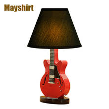 Modern Guitar Table Lamps Bedside Bedroom Lamp Modern Led Stand Light Fixtures Nightstand Lighting Children's Room Home Decor 2024 - buy cheap