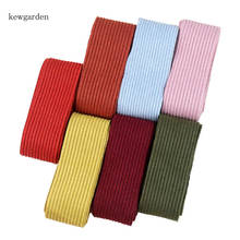 Kewgarden Knitting Woolen Fabric Cloth Stripe Ribbon 1.5" 1" 10mm DIY Bowknot Hair Accessories Handmade Tape 10 Meters 2024 - buy cheap