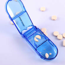 Cortador de comprimidos, comprimidos de medicamentos e vitaminas, cortador de comprimidos com recipiente pequeno para caixa de comprimidos, cortador cortador de comprimidos 2024 - compre barato