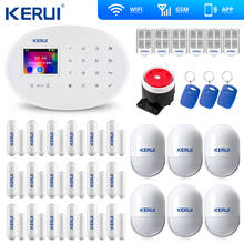 KERUI W20 Wifi Gsm APP Rfid Control Touch Screen Alarm Wireless GSM SMS Intruder Security Alarm System PIR Motion 2024 - buy cheap