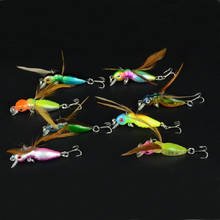 1-2pcs Artificial Bee-Shaped Fishing Lure 4.5cm 3.6g Butter Fly Insects Salmon Flies Trout Lure with treble hooks Fishing Tackle 2024 - buy cheap